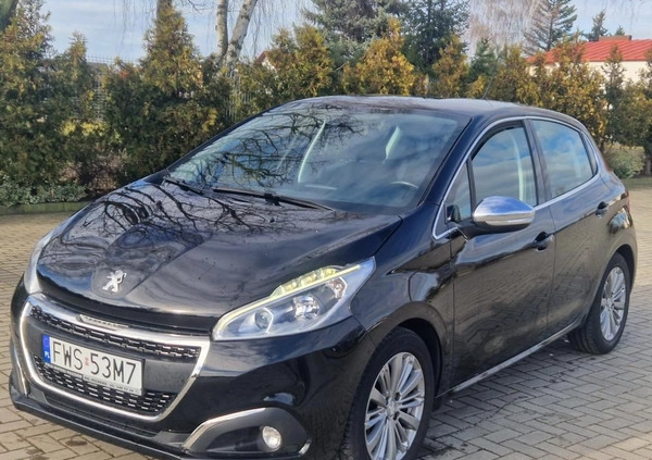 Peugeot 208 cena 33999 przebieg: 81000, rok produkcji 2017 z Wschowa małe 172